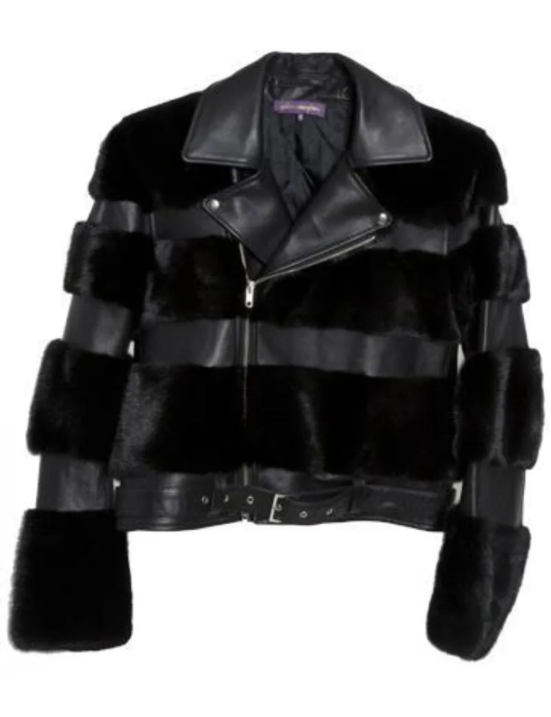 Moto Mink Leather Jacket