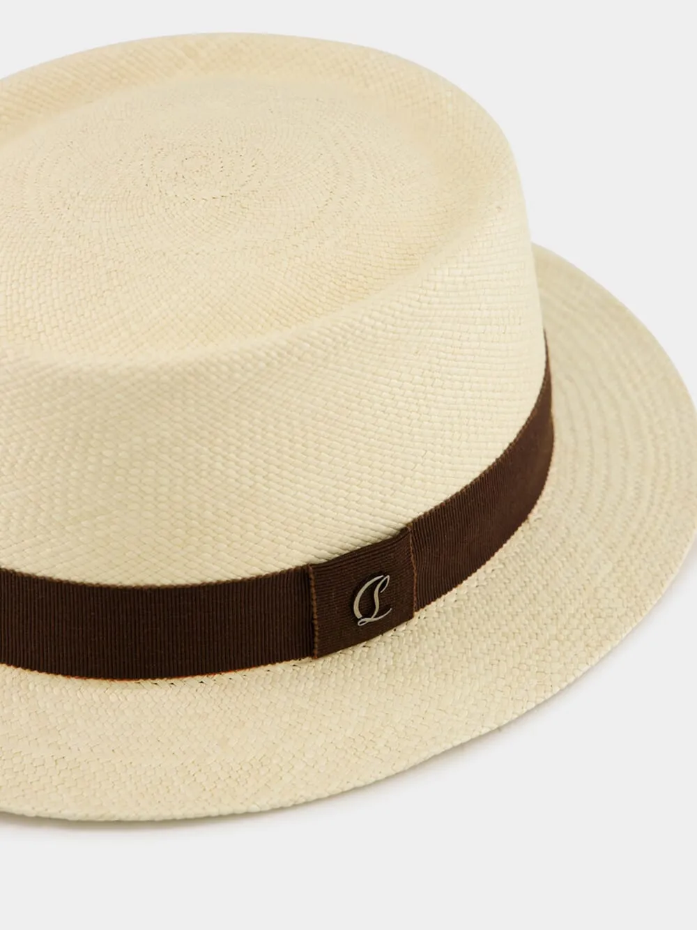 Natural and Brown Andaloubi Panama Hat