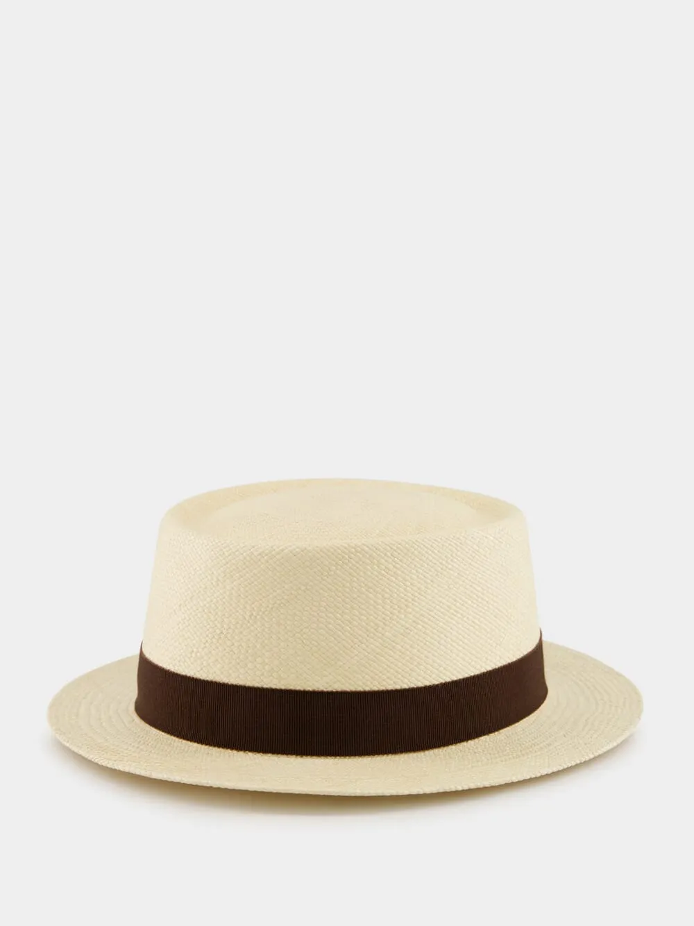 Natural and Brown Andaloubi Panama Hat