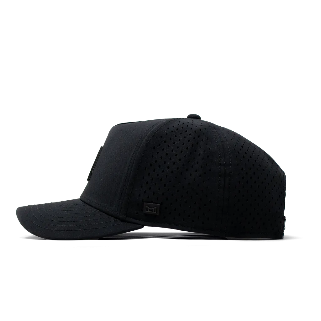Odyssey Stacked Hydro Performance Snapback Hat - Black