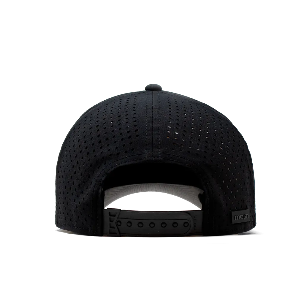 Odyssey Stacked Hydro Performance Snapback Hat - Black