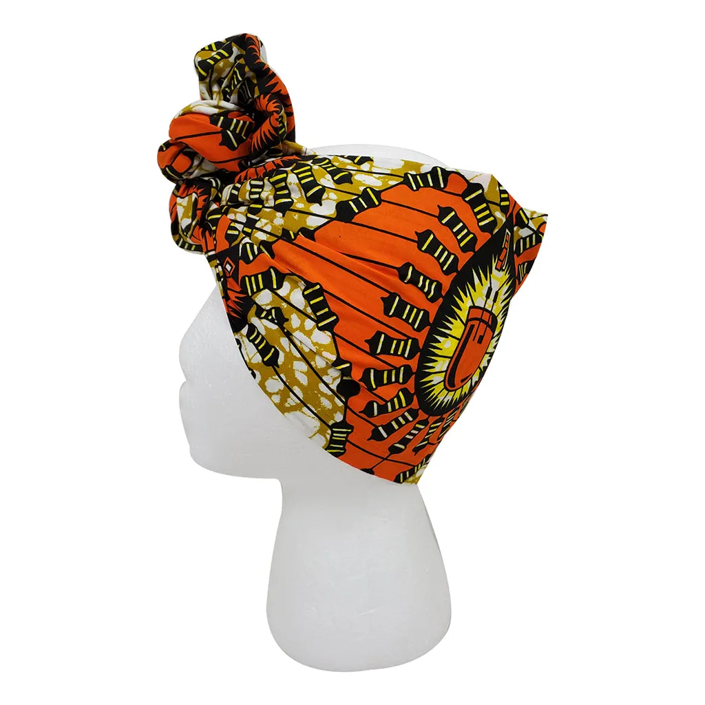 Orange Gate Open Crown Headwrap