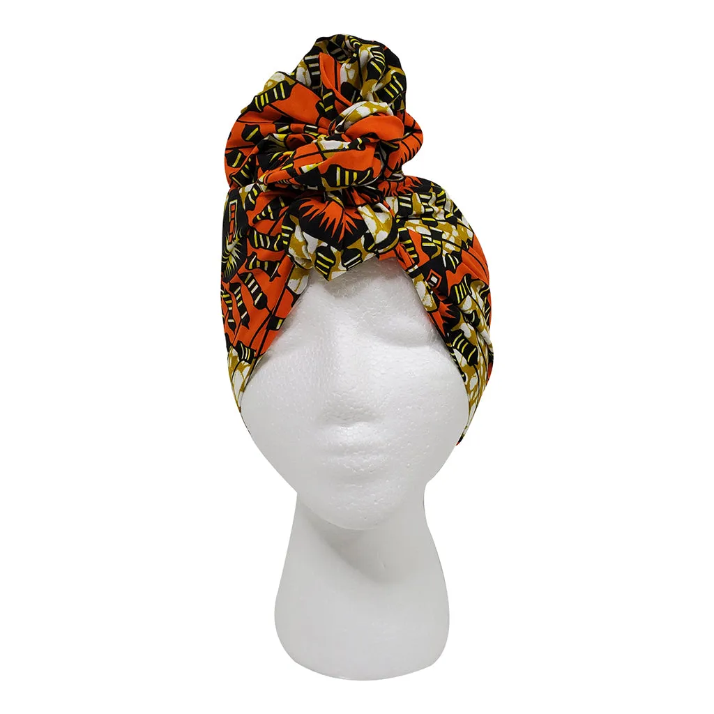 Orange Gate Open Crown Headwrap