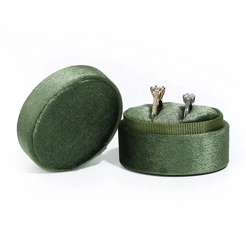 Oval Shaped Tiny Velvet Jewellery Boxes for Engagements and Weddings