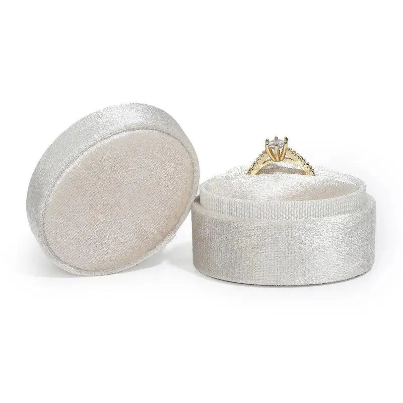 Oval Shaped Tiny Velvet Jewellery Boxes for Engagements and Weddings