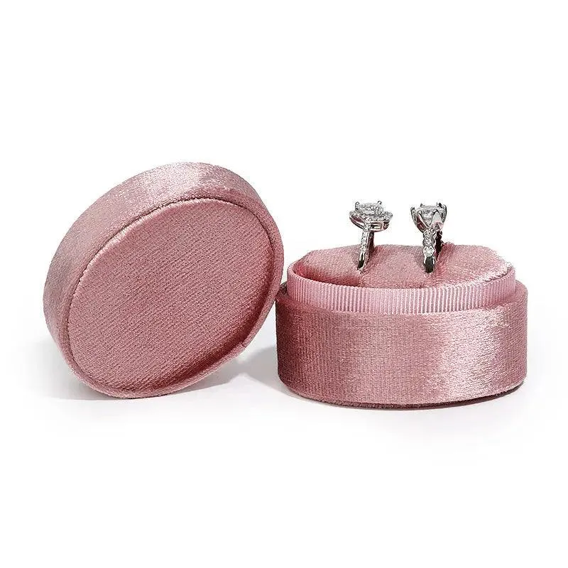 Oval Shaped Tiny Velvet Jewellery Boxes for Engagements and Weddings