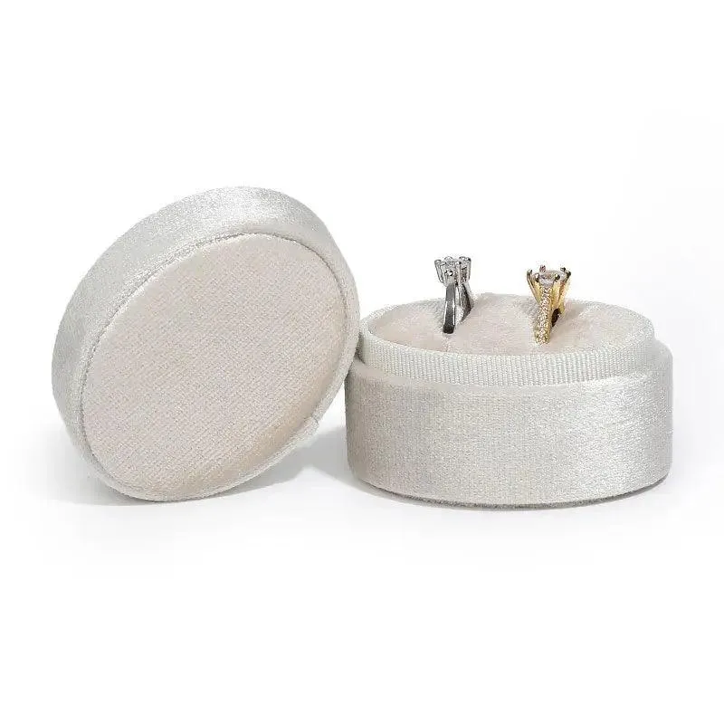 Oval Shaped Tiny Velvet Jewellery Boxes for Engagements and Weddings