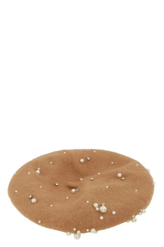 Paris Love- Pearl Accent Beret
