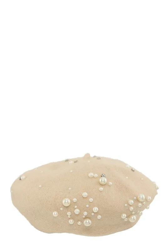 Paris Love- Pearl Accent Beret