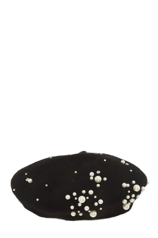 Paris Love- Pearl Accent Beret