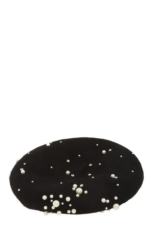 Paris Love- Pearl Accent Beret