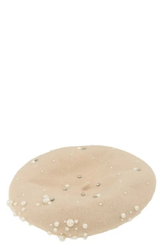 Paris Love- Pearl Accent Beret