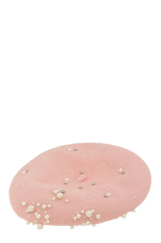 Paris Love- Pearl Accent Beret