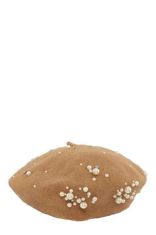 Paris Love- Pearl Accent Beret