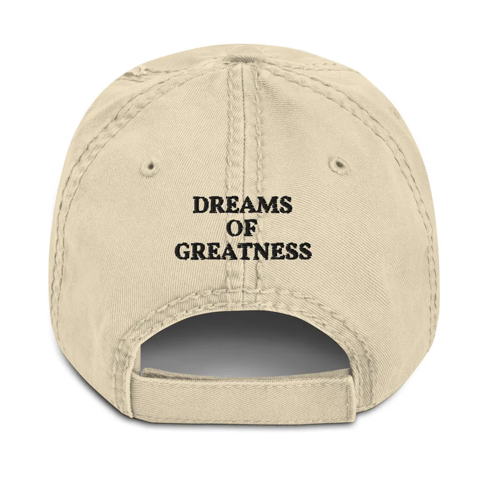 Paw Print New School Distressed Dad Cap