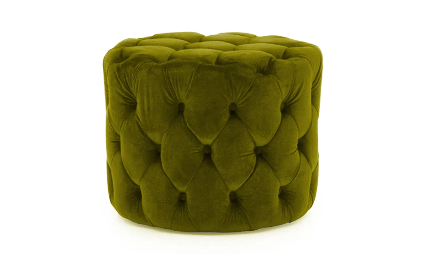 Perkins Footstool Velvet Moss