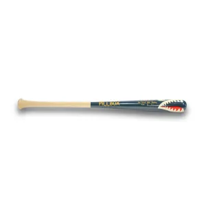 Pillbox Youth Shark Blue (Bare Handle) Wood Baseball Bat | Maple | 31" (-3)