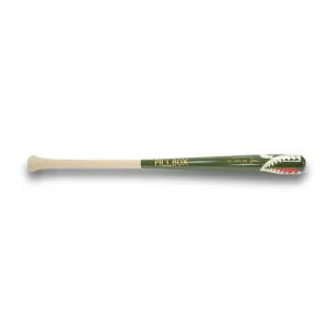 Pillbox Youth Shark Green (Bare Handle) Wood Baseball Bat | Maple | 30" (-6)