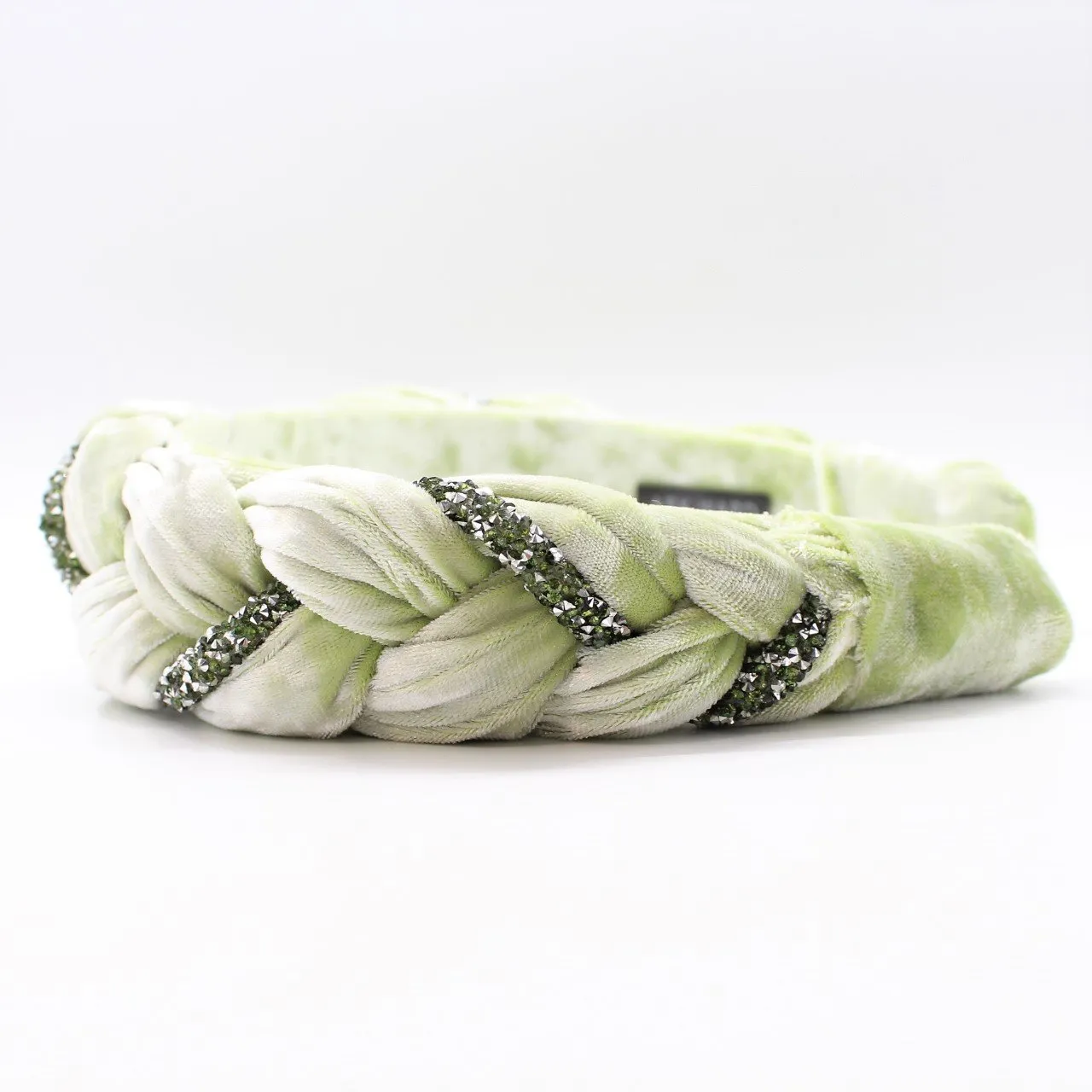 Pineapple yellow Velvet and Rhinestones Headband