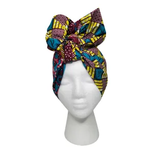 Purple Forest Open Crown Headwrap