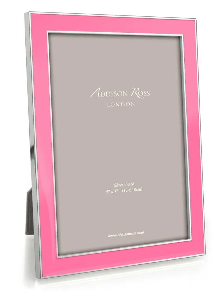Silver Enamel Picture Frame