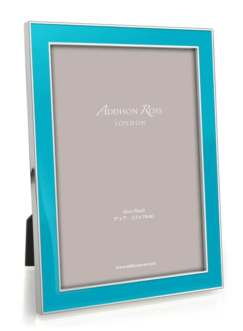 Silver Enamel Picture Frame