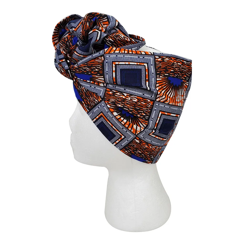 Spectrum Blue Open Crown Headwrap