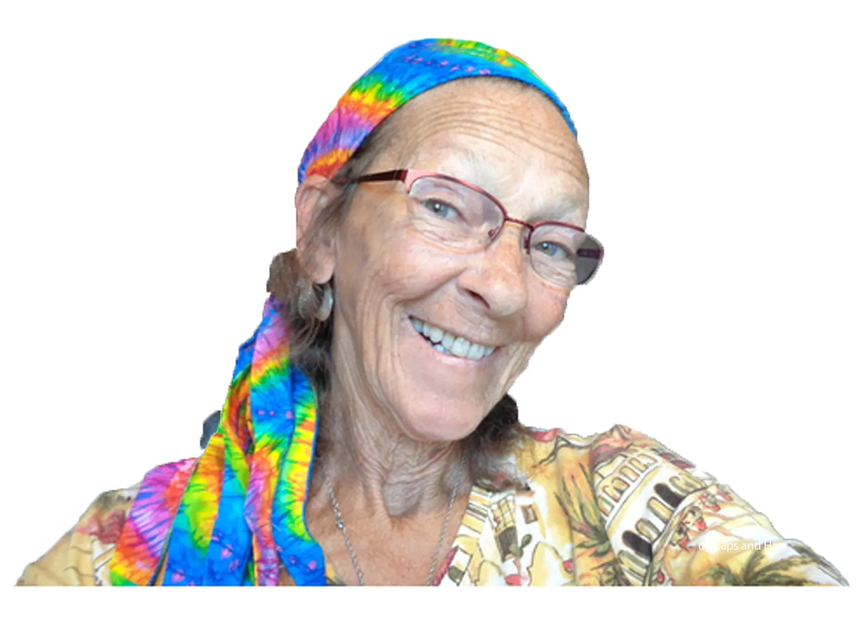 Tie Dye Doo Rag 1960s Rainbow Tye Die Hippie Fun Woodstock ROVER Long Tails and SWEATBAND MADE IN THE USA