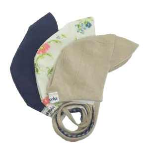 Upcycled fabric bonnet