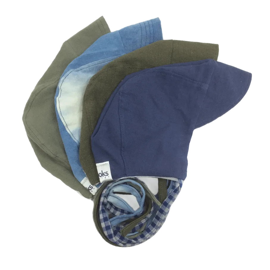 Upcycled fabric bonnet