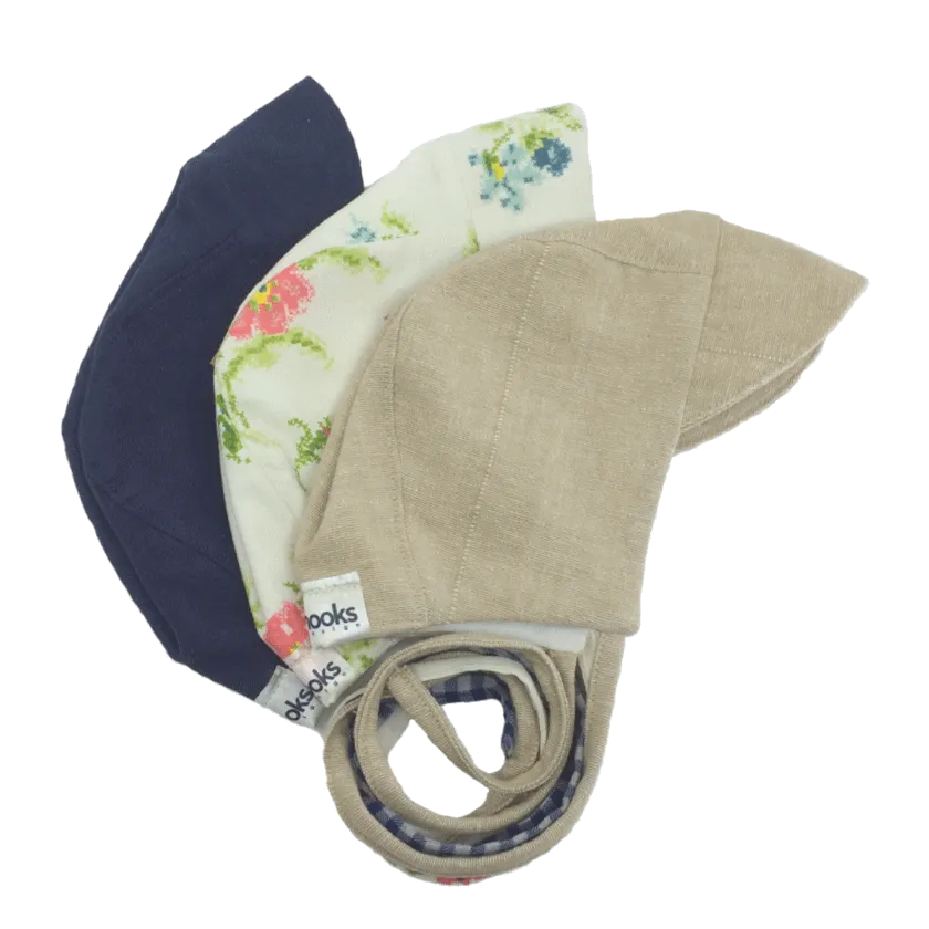 Upcycled fabric bonnet