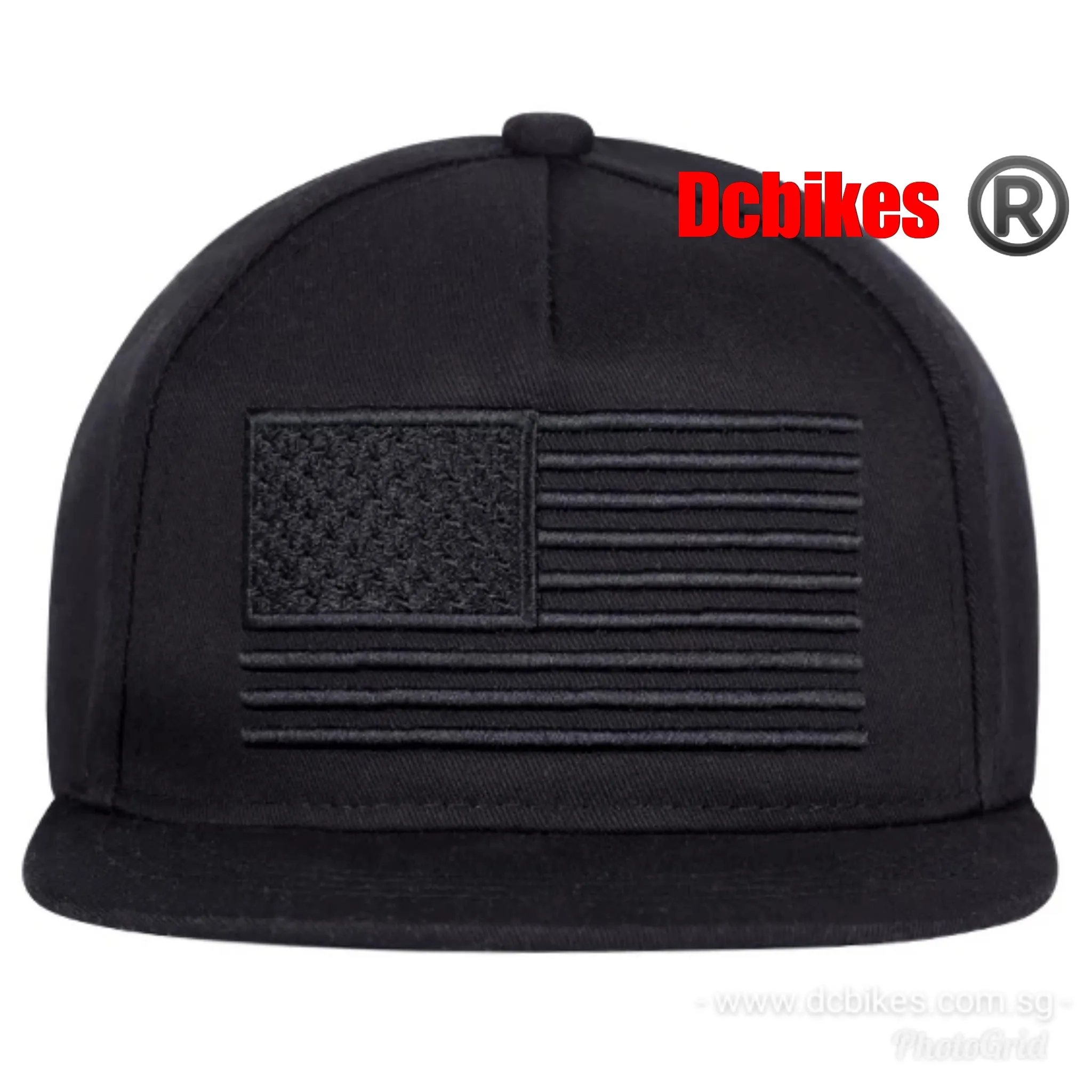 USA Black Snapback Stylo Trucker Cap Hat