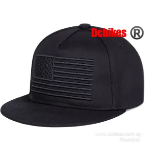 USA Black Snapback Stylo Trucker Cap Hat