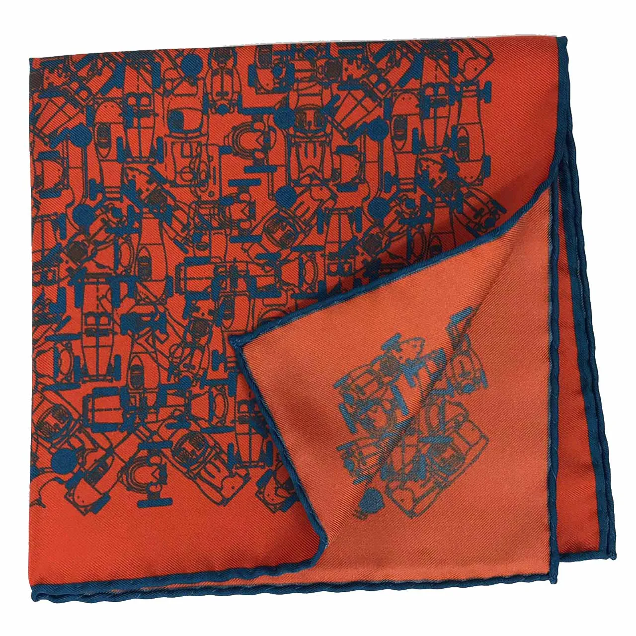 Velocite Apple Red Pocket Square