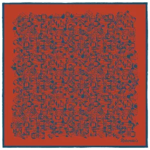 Velocite Apple Red Pocket Square