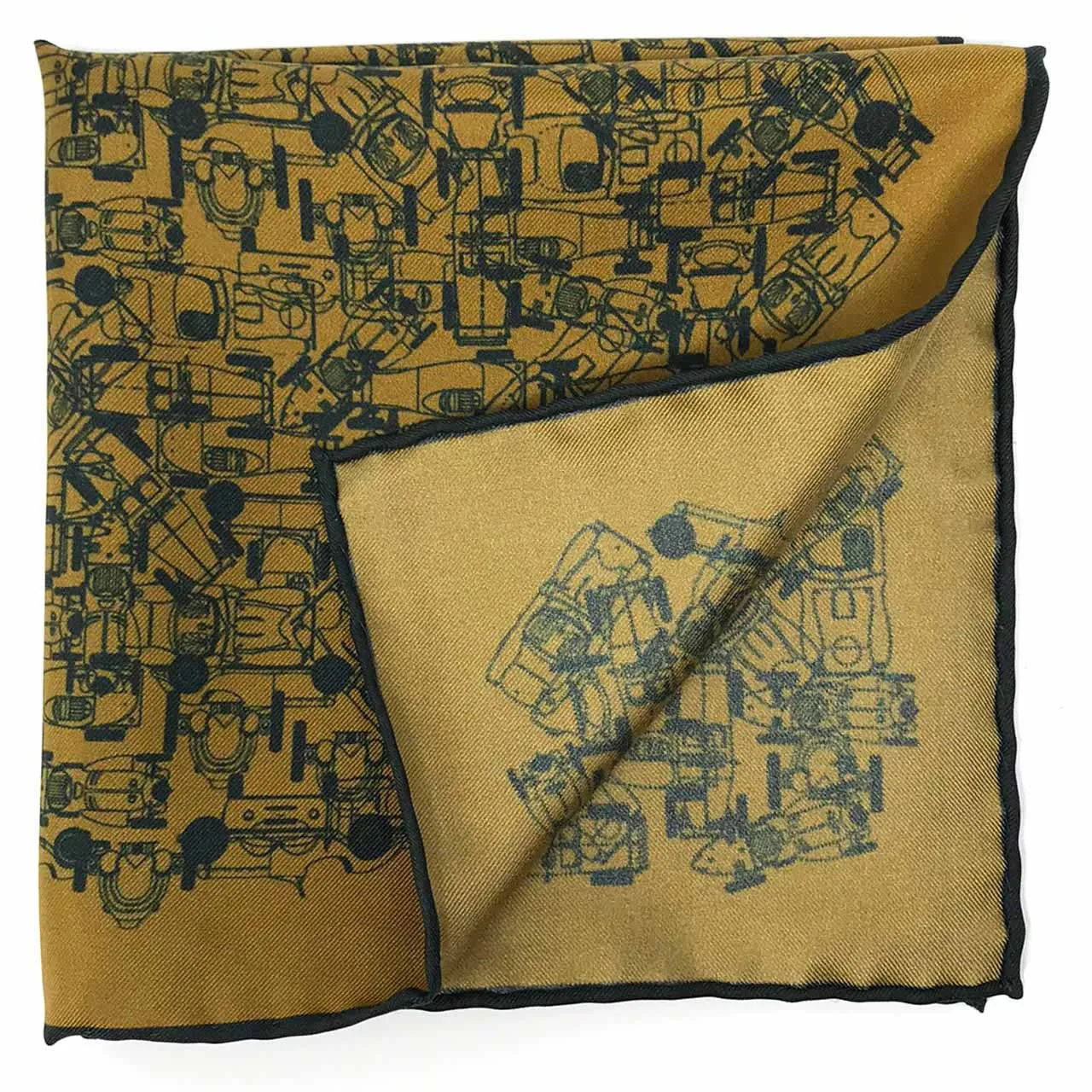 Velocite Fawn Yellow Pocket Square