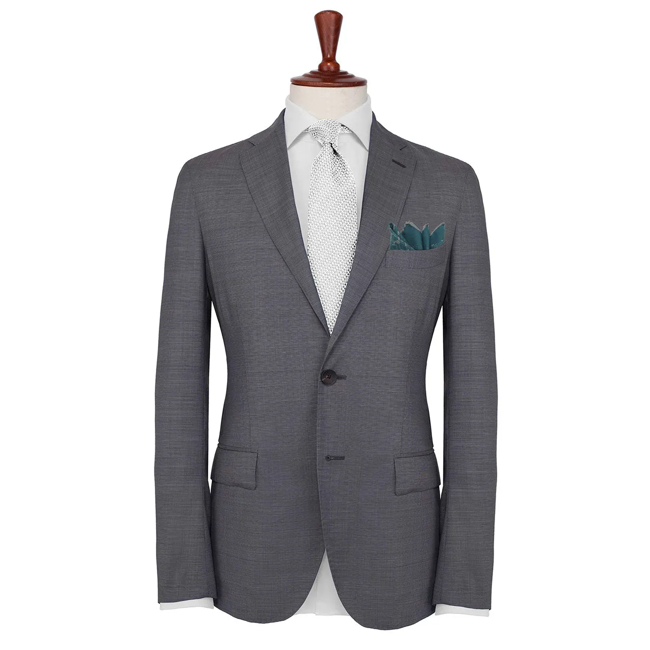Velocite Teal Pocket Square