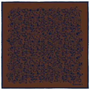 Velocite Walnut Brown Pocket Square
