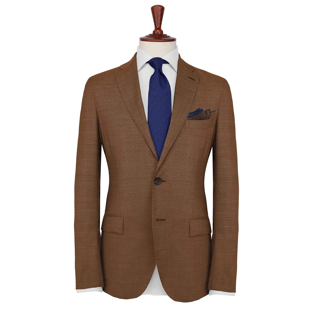 Velocite Walnut Brown Pocket Square