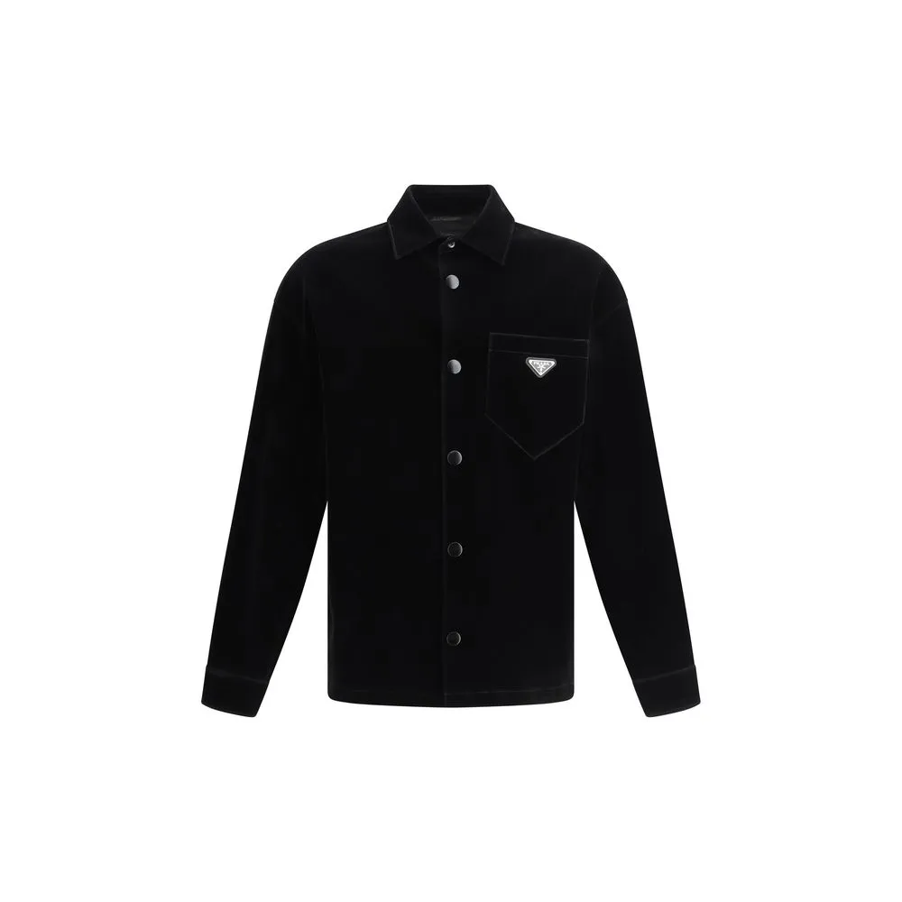 Velvet Shirt Jacket