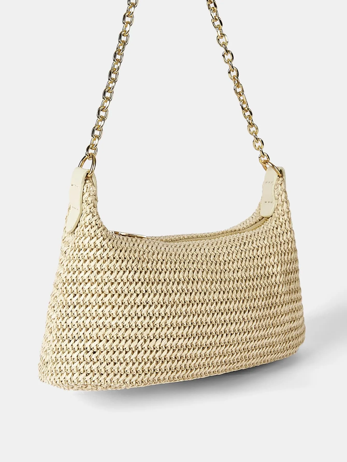 Verdusa Women's Straw Woven Shoulder Bag, Summer Beach Tote Handbag
