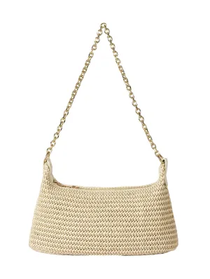 Verdusa Women's Straw Woven Shoulder Bag, Summer Beach Tote Handbag