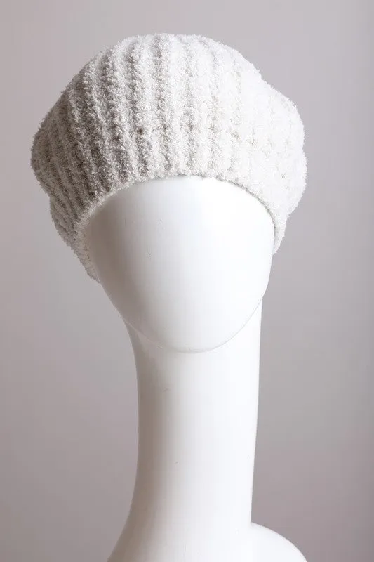 Women's Boucle Rib Knit Beret