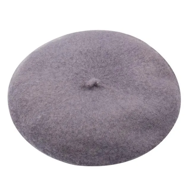 Wool French Lolita Beret For Women In 13 Colors