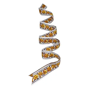 Yellow Rose Vintage Ribbon - Long